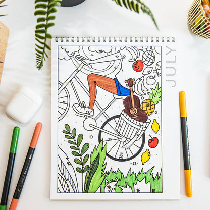 18 Month Color By Day Coloring Book - Odd Nodd Art Supply