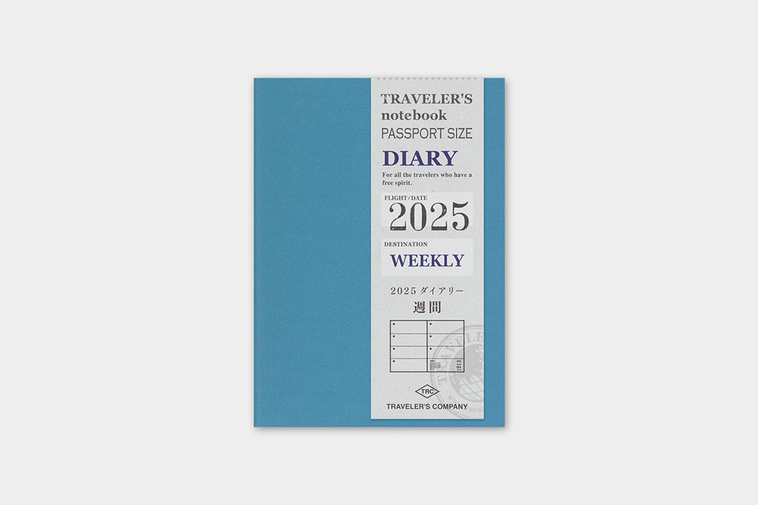 Weekly Traveler's Company 2025 Diary Refills Passport Size - Odd Nodd Art Supply