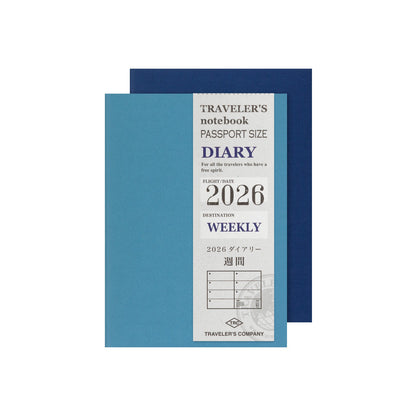 Passport Weekly Traveler's Company 2026 Diary Refills Regular Size - Odd Nodd Art Supply