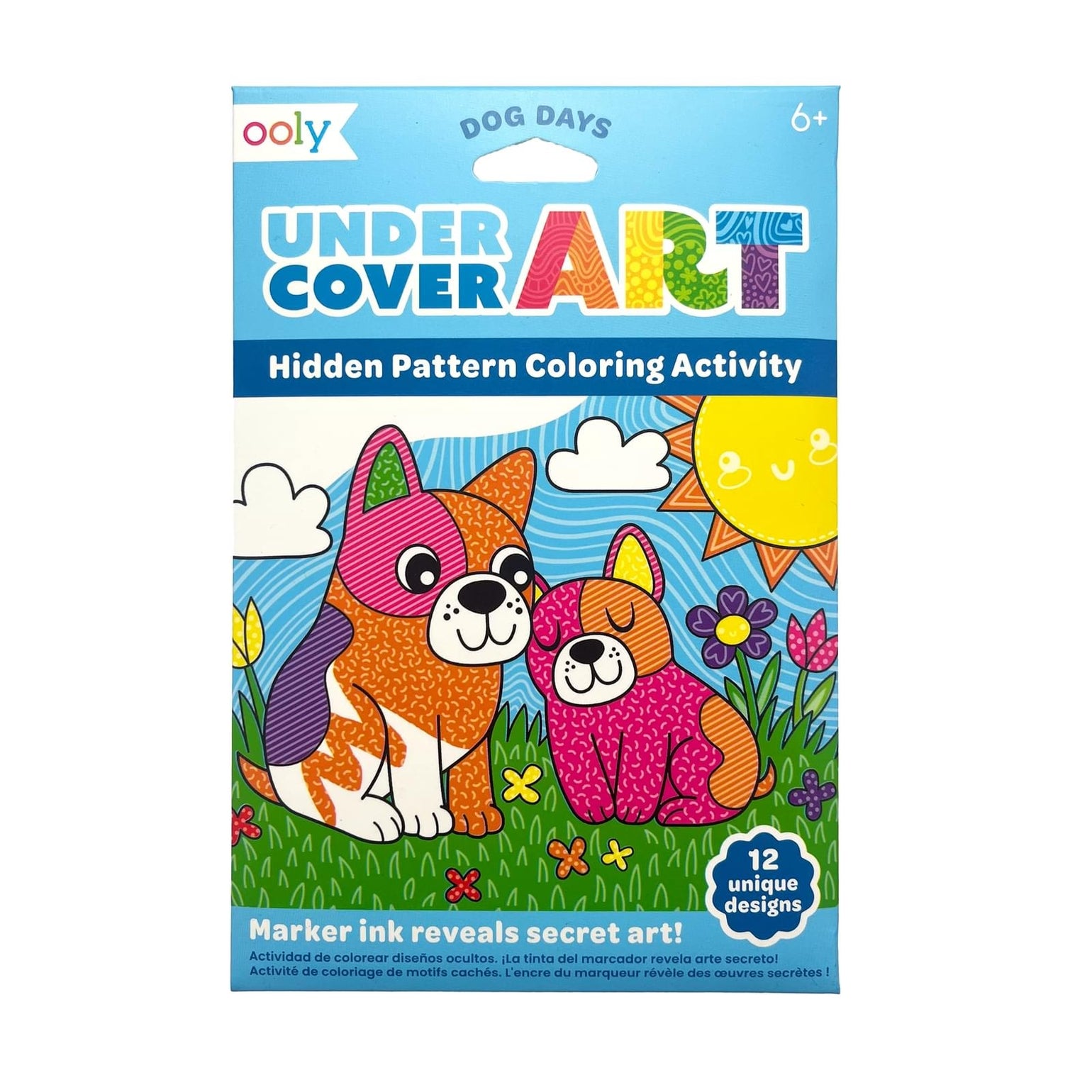 Dog Days Undercover Art Hidden Patterns Coloring Activity - Odd Nodd Art Supply