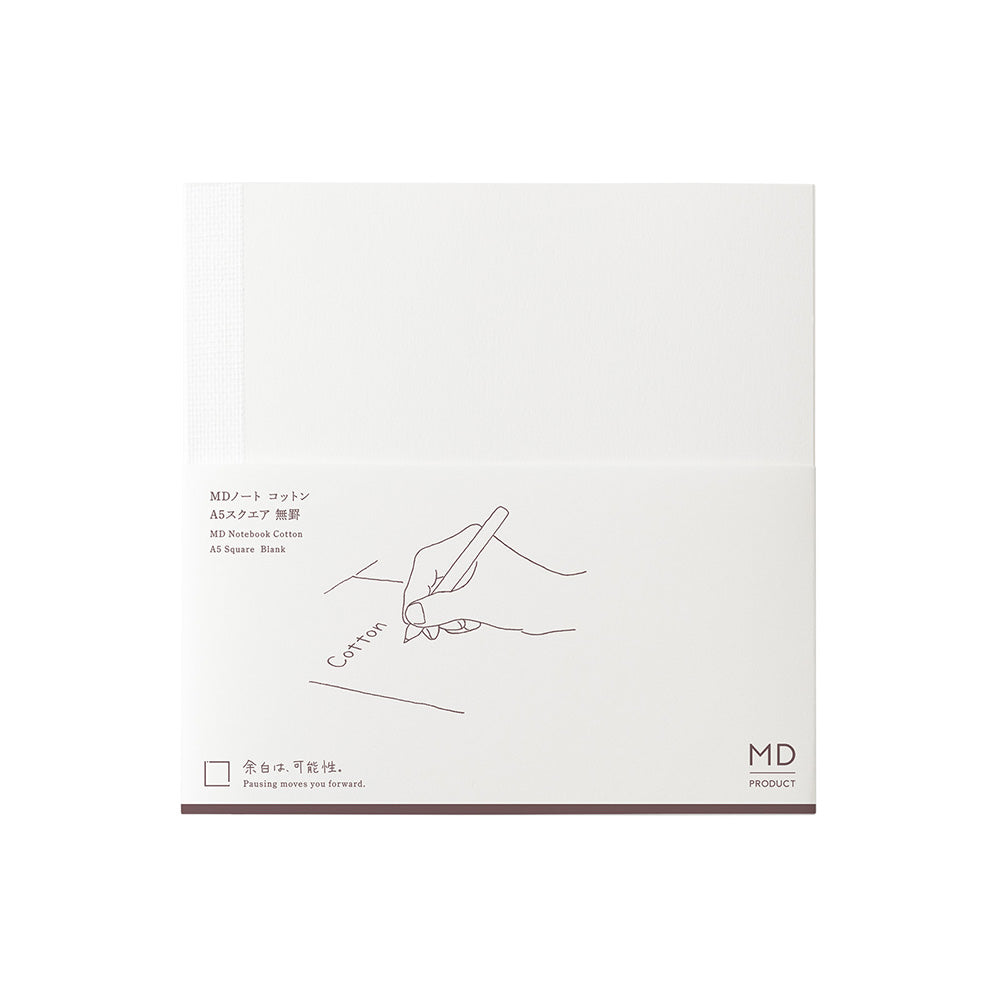Square Cotton Blank Midori Notebook MD Paper - Odd Nodd Art Supply