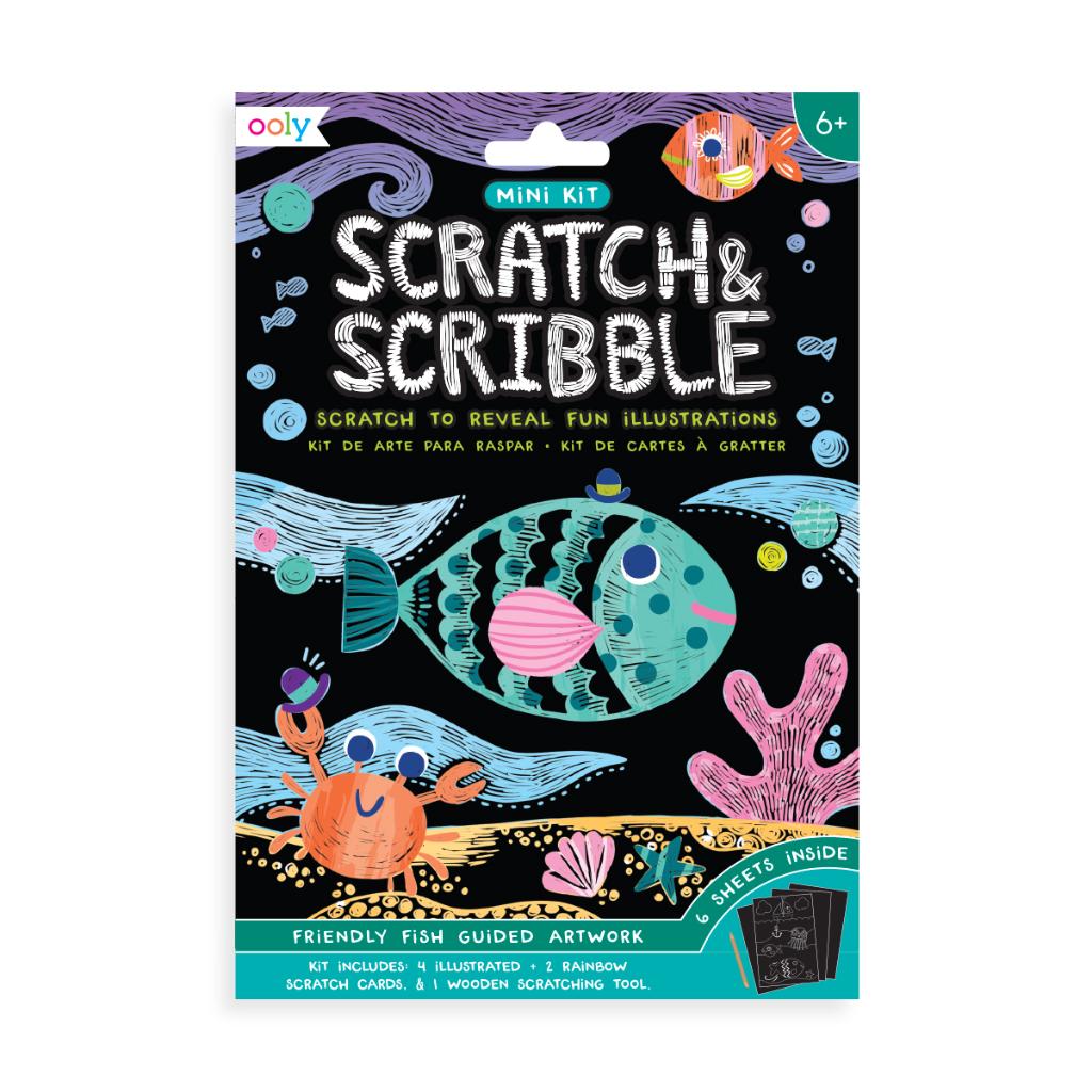 Fish Scratch & Scribble Art Kits - Odd Nodd Art Supply