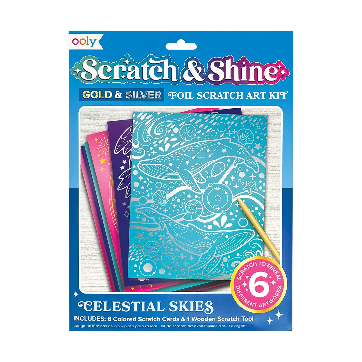 Scratch & Shine Foil Scratch Art Kit