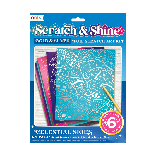 Scratch & Shine Foil Scratch Art Kit
