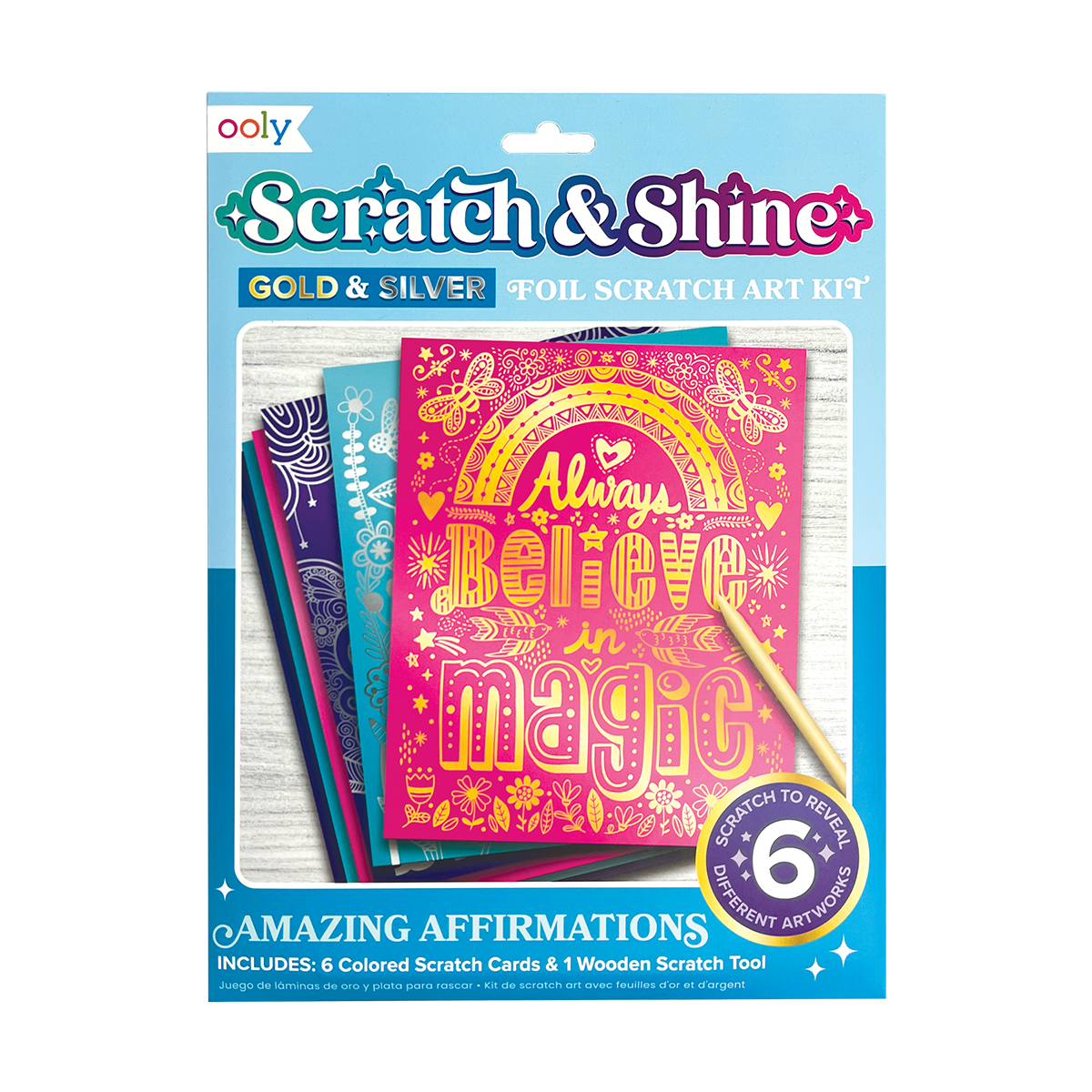 Scratch & Shine Foil Scratch Art Kit