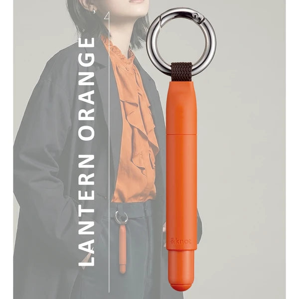 Lantern Orange &Knot Jetstream Ballpoint Pen with Carabiner