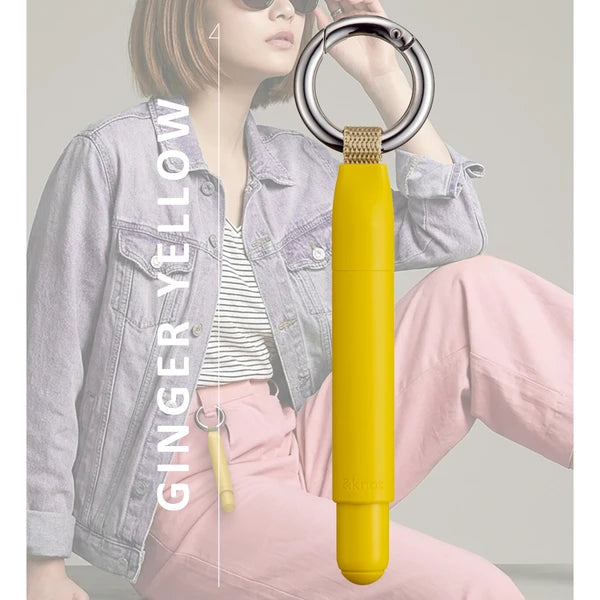 Ginger Yellow &Knot Jetstream Ballpoint Pen with Carabiner