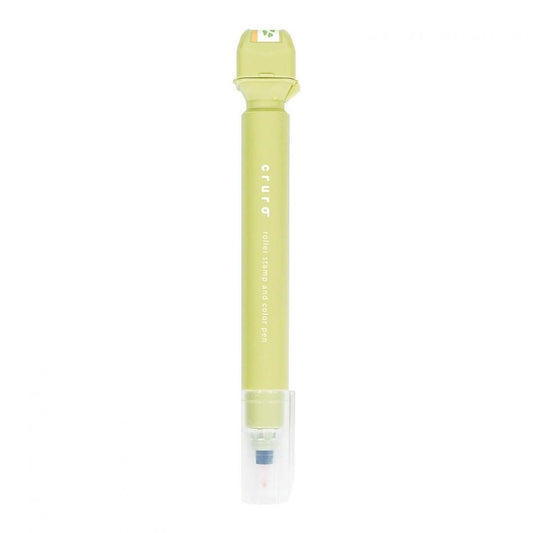 Olive Green Clover Cruro Roller Stamp Pen - Odd Nodd Art Supply