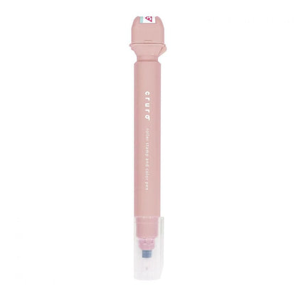 Dessert Pink Flags Cruro Roller Stamp Pen - Odd Nodd Art Supply