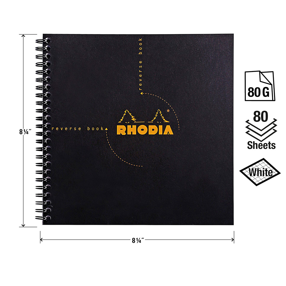 Graph Rhodia Reverse Books - Odd Nodd Art Supply