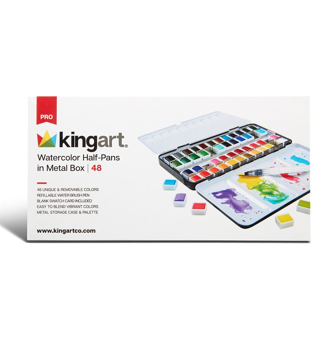 Watercolor Half-Pans 48 Color Tin Set