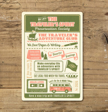 Traveler's Company 2026 Passport Size  Plastic Sheet - Odd Nodd Art Supply