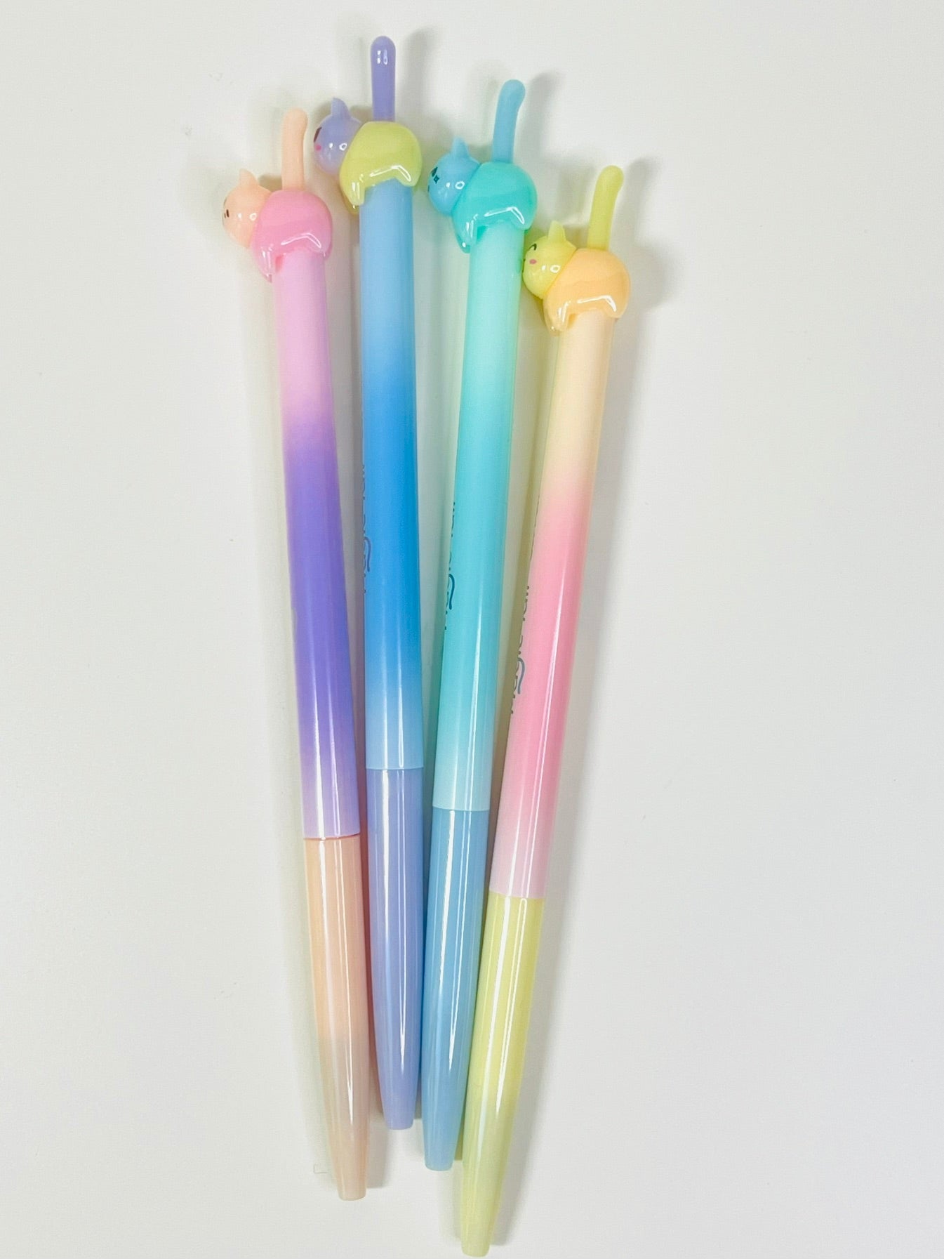 Cat Tail Colors Retractable Gel Pen
