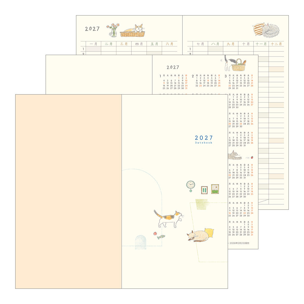 Midori Cats Diary 2027