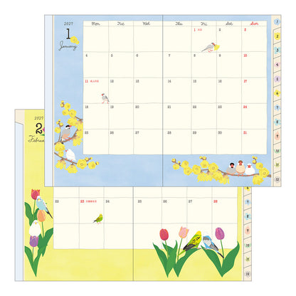Midori Birds Diary 2027