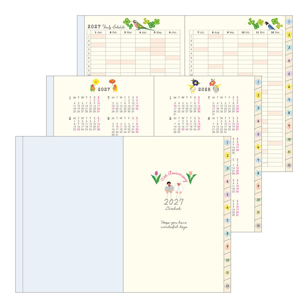 Midori Birds Diary 2027