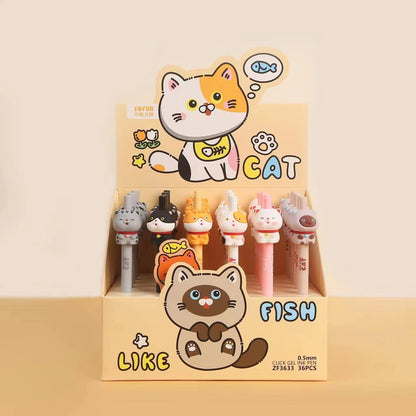 Cat Like Fish Retractable Gel Pen - Odd Nodd Art Supply
