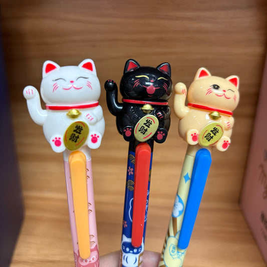 Maneki Neko Lucky Cat Gel Pen - Odd Nodd Art Supply