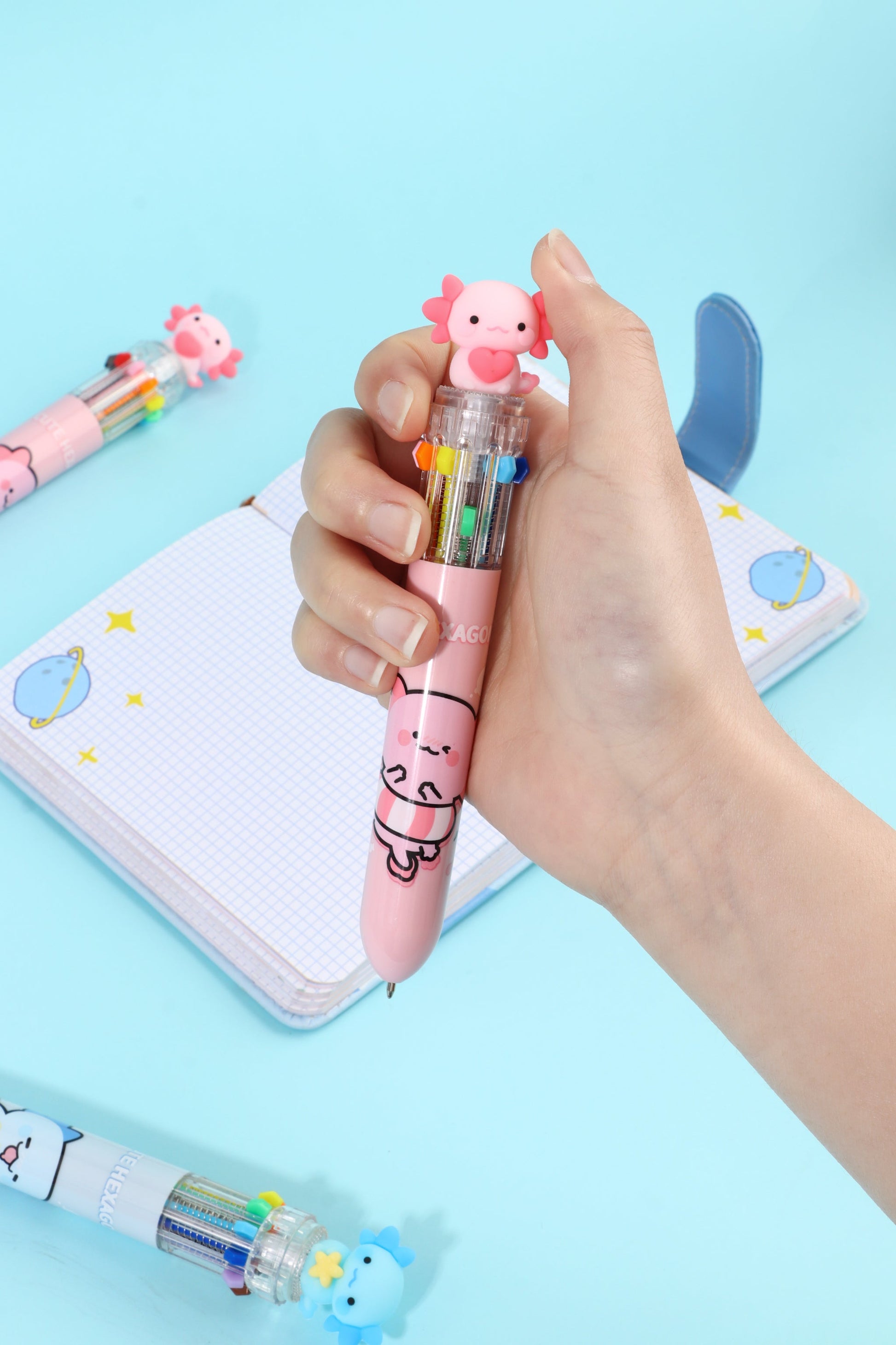 Axolotl 10-Color Retractable Pen