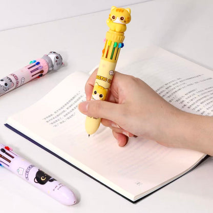 Cats Energetic 10-Color Retractable Pen