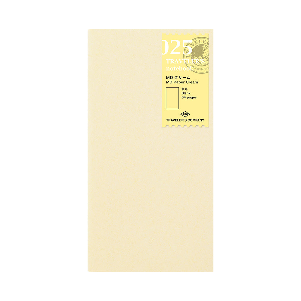Traveler's Company 025 Cream Paper Notebooks and Refills - Odd Nodd Art Supply