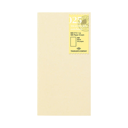 Traveler's Company 025 Cream Paper Notebooks and Refills - Odd Nodd Art Supply