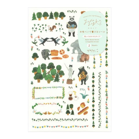 Forest Animals Midori Yuru Log - Odd Nodd Art Supply