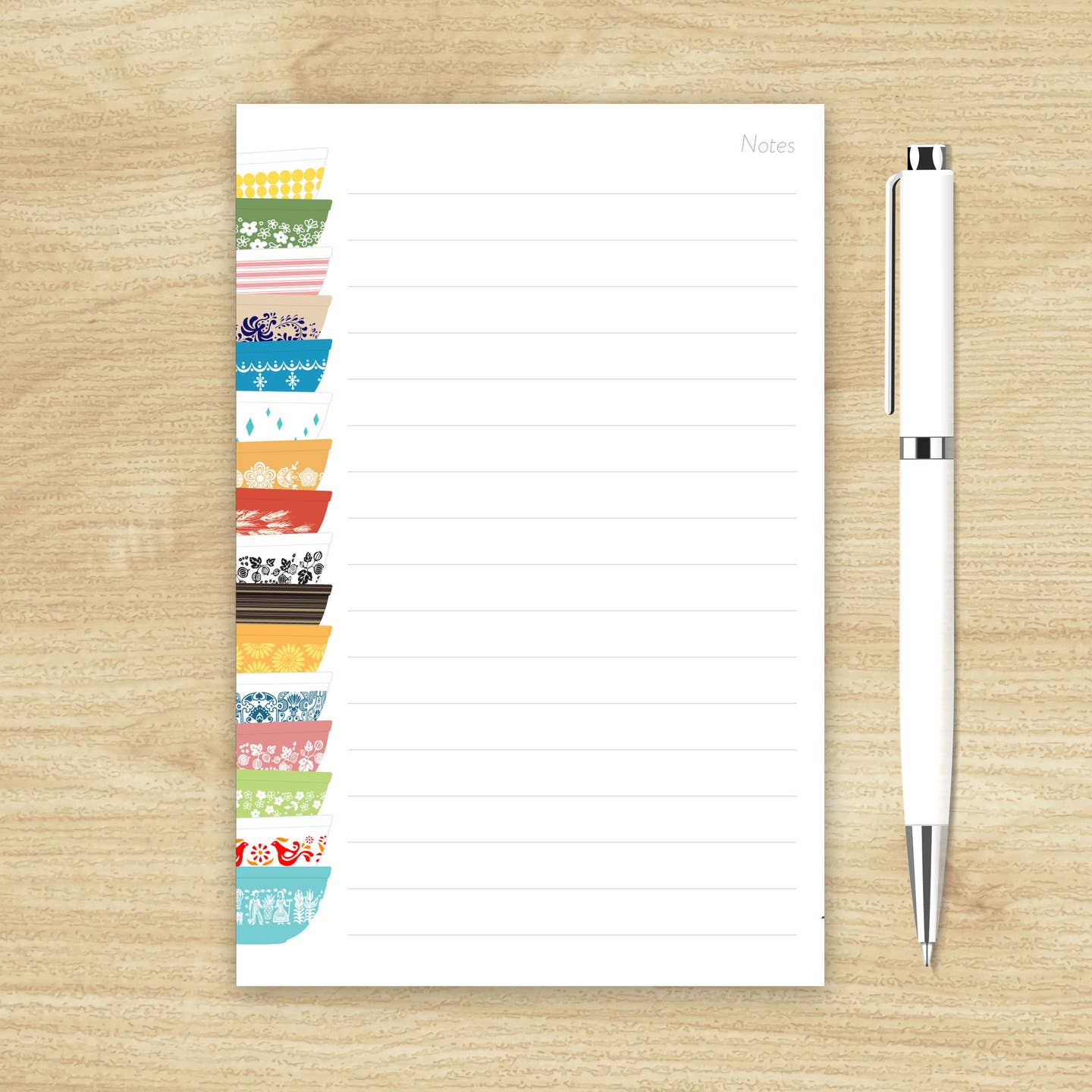Pyrex-Inspired Stack Notepad – Odd Nodd Art Supply
