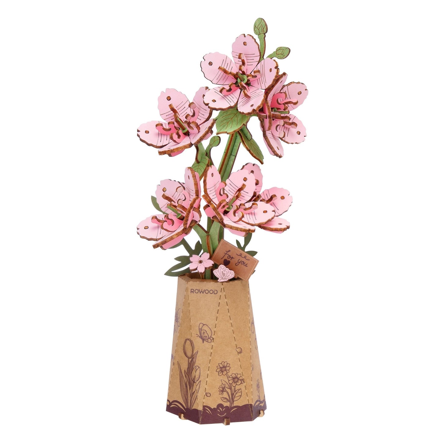 3D Wooden DIY Flower Puzzle Sets - Odd Nodd Art Supply