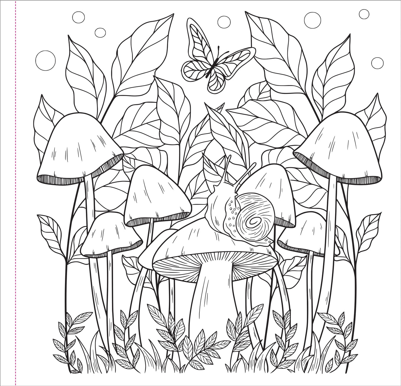 Mushrooms Artist Coloring Book
