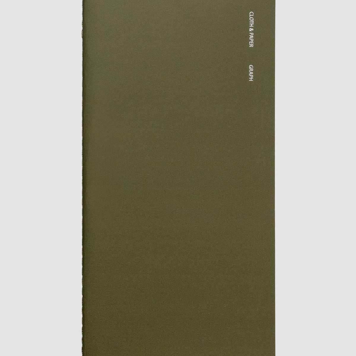 Cover of Cloth & Paper Graph travel notebook in color Olive