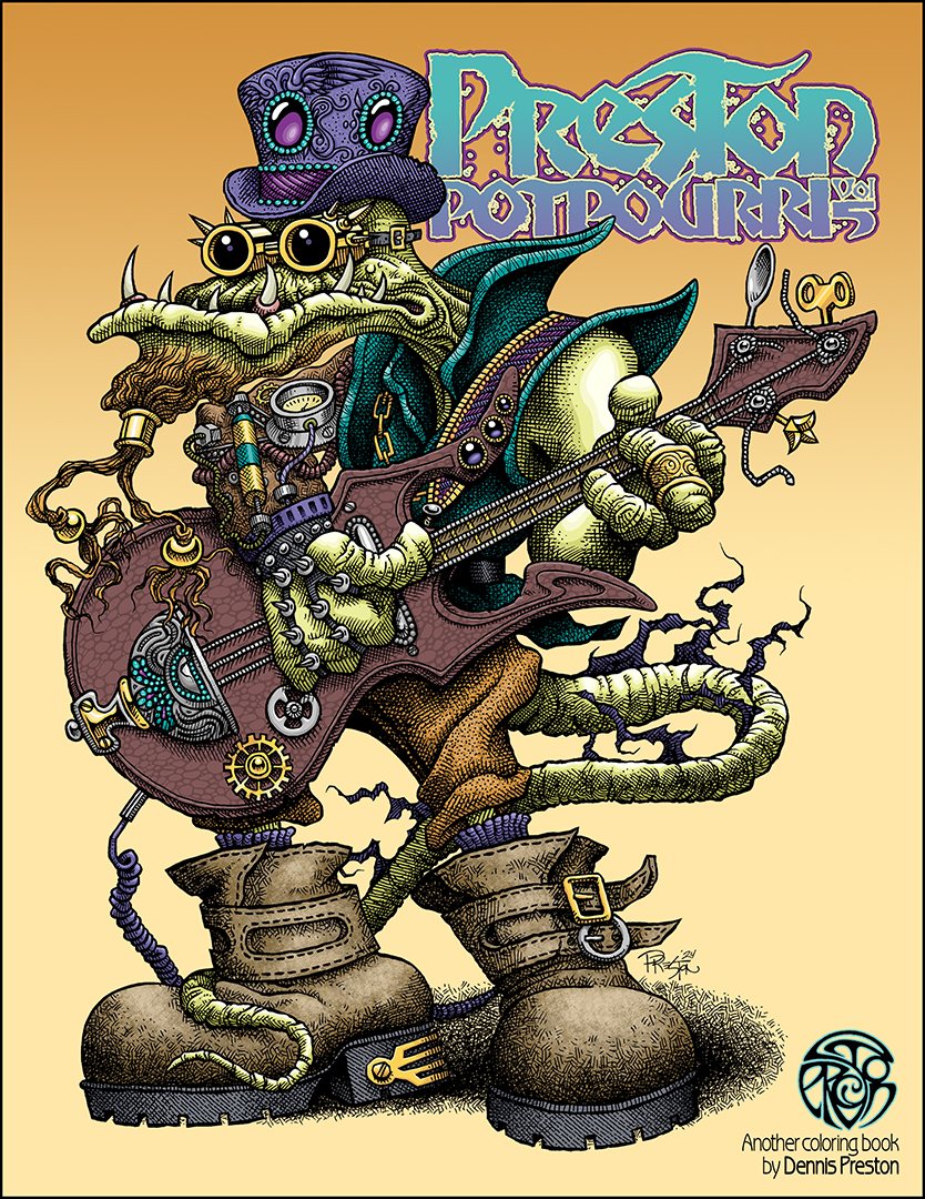 Dennis Preston Coloring Books - Odd Nodd Art Supply
