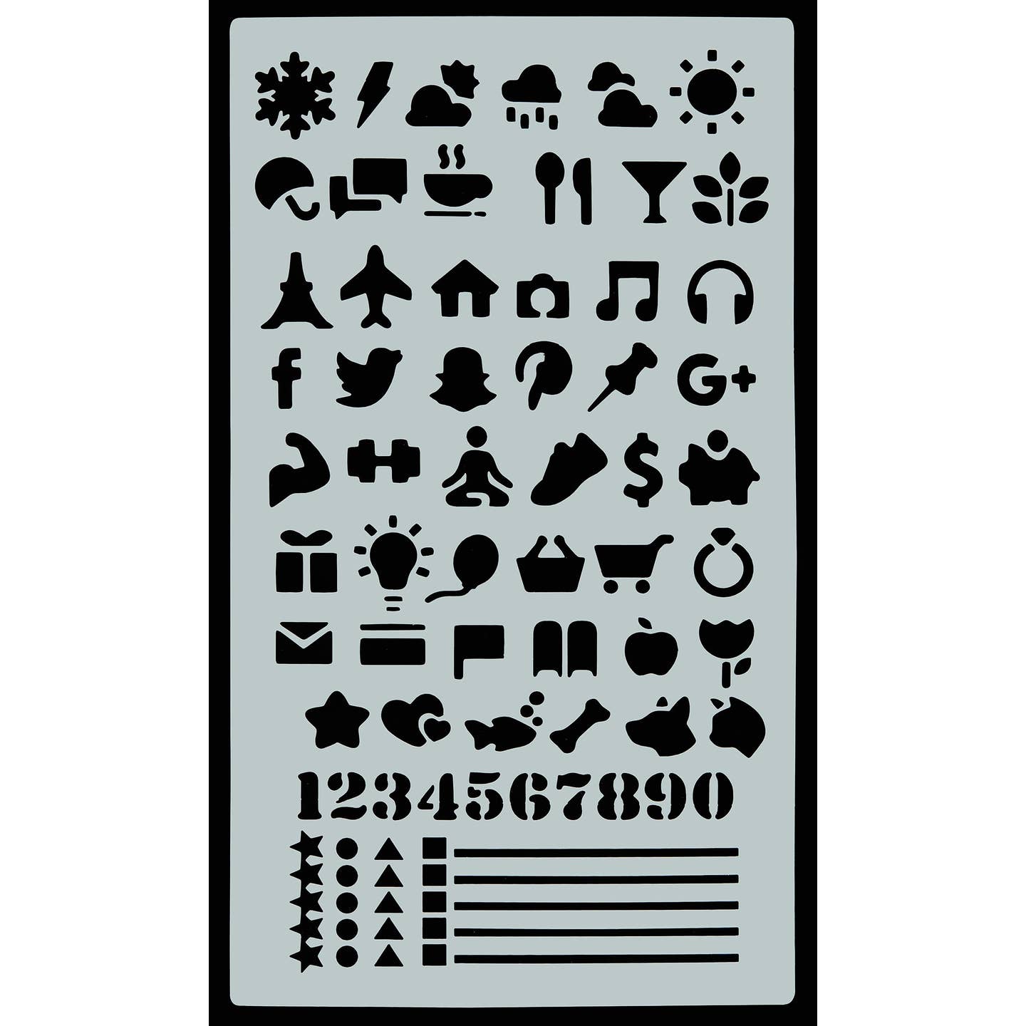 Dotted Journal Stencil Set