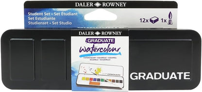 12 color Set Daler-Rowney Graduate Watercolour Paint Sets - Odd Nodd Art Supply