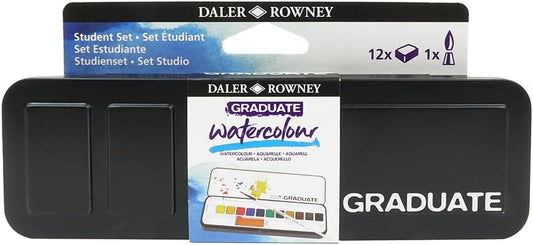12 color Set Daler-Rowney Graduate Watercolour Paint Sets - Odd Nodd Art Supply