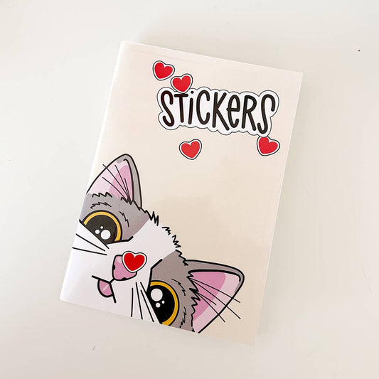 Chips the Cat Reusable Sticker Book