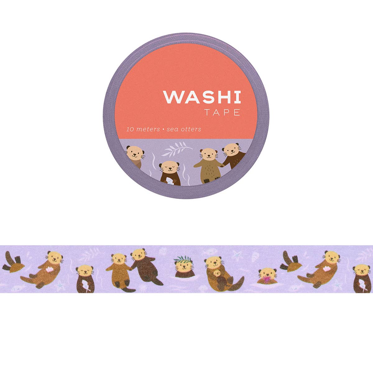 Sea Otters Washi Masking Tape - Odd Nodd Art Supply