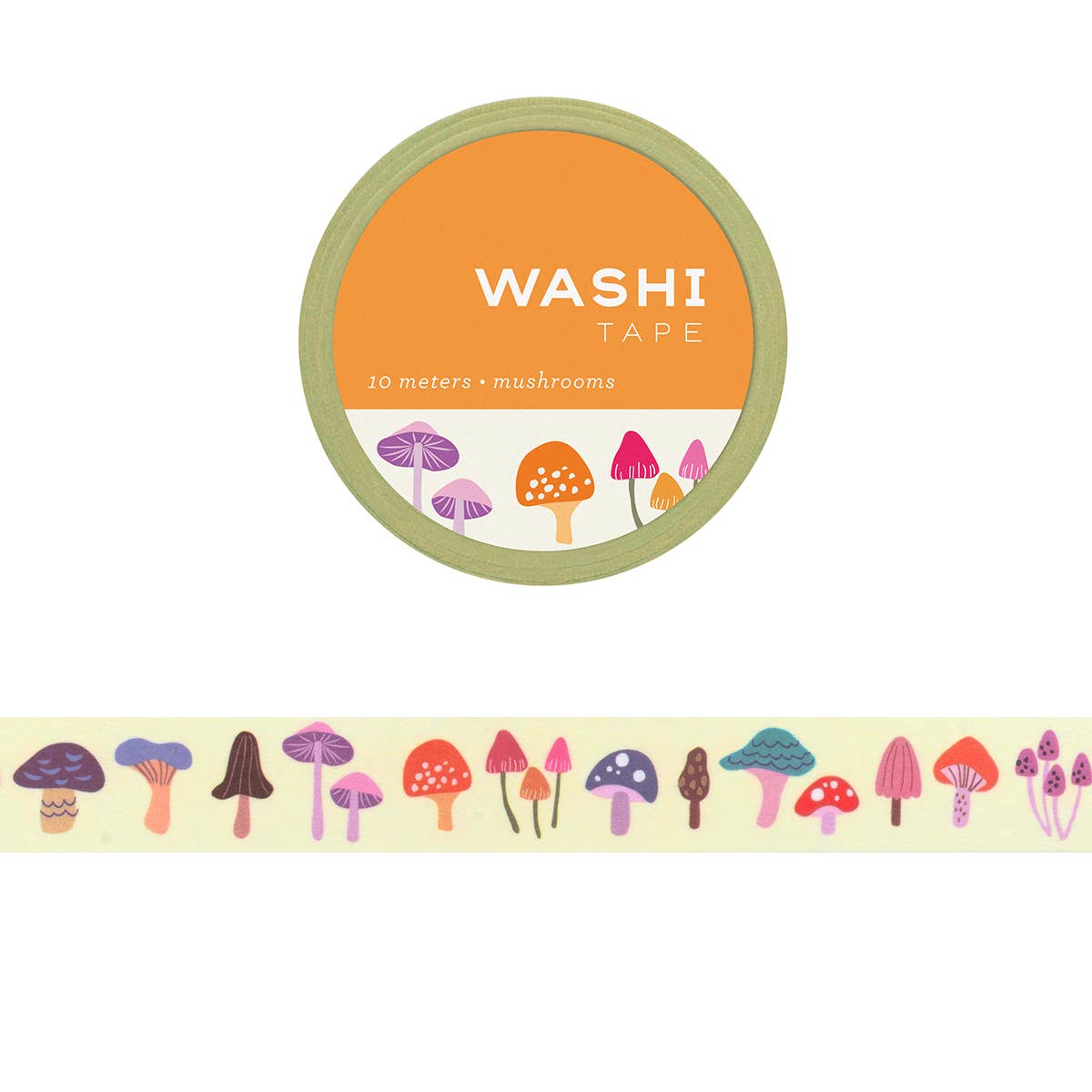 Mushrooms Washi Masking Tape - Odd Nodd Art Supply
