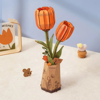 Orange Tulip DIY Flower - Odd Nodd Art Supply