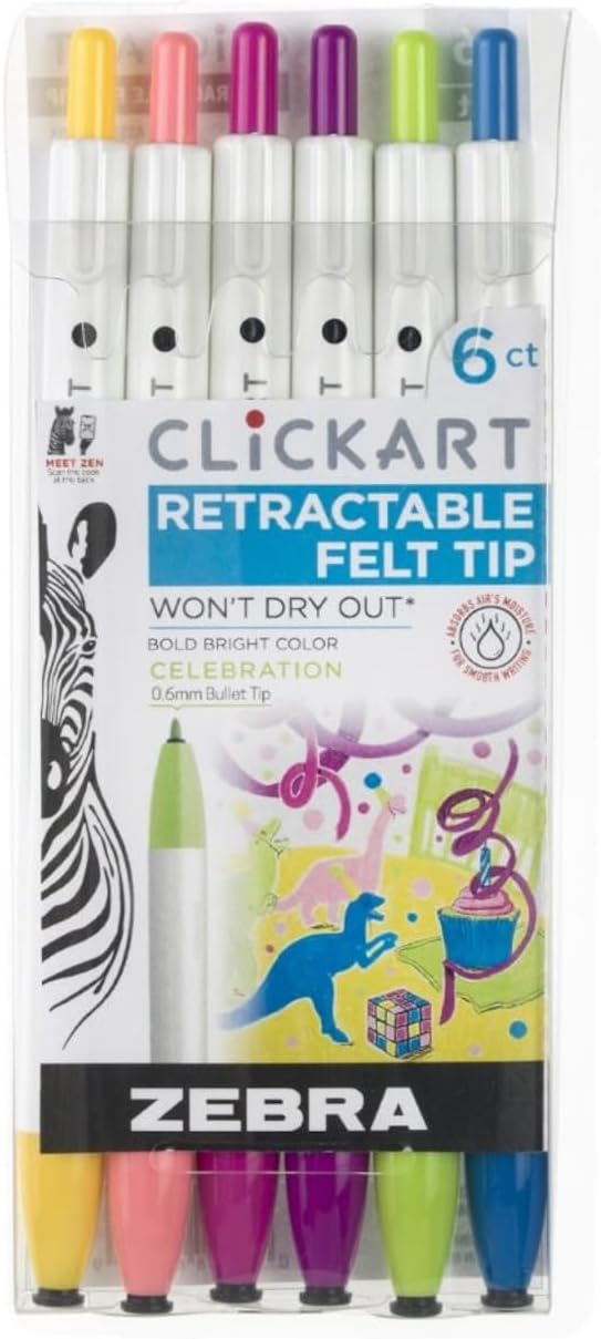 Celebration ClickArt Retractable Marker Pen Sets - Odd Nodd Art Supply