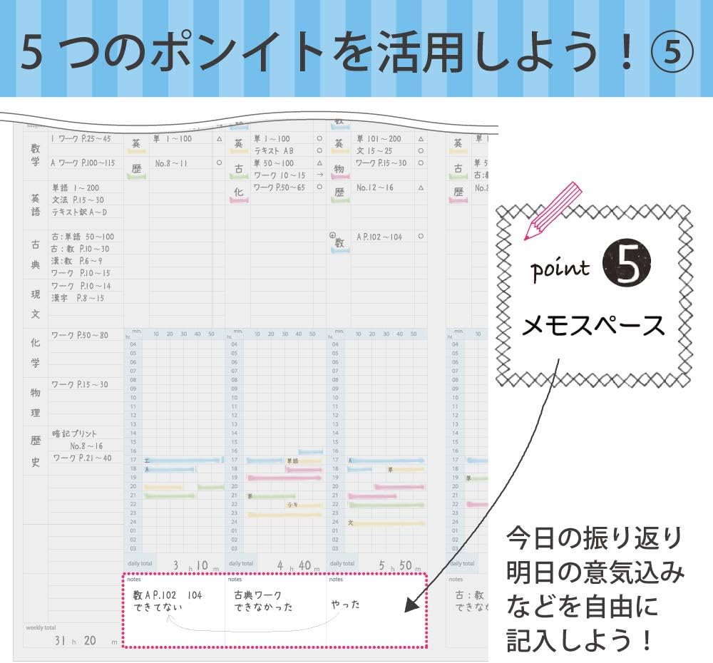 KOKUYO Notebook Campus Study Planner
