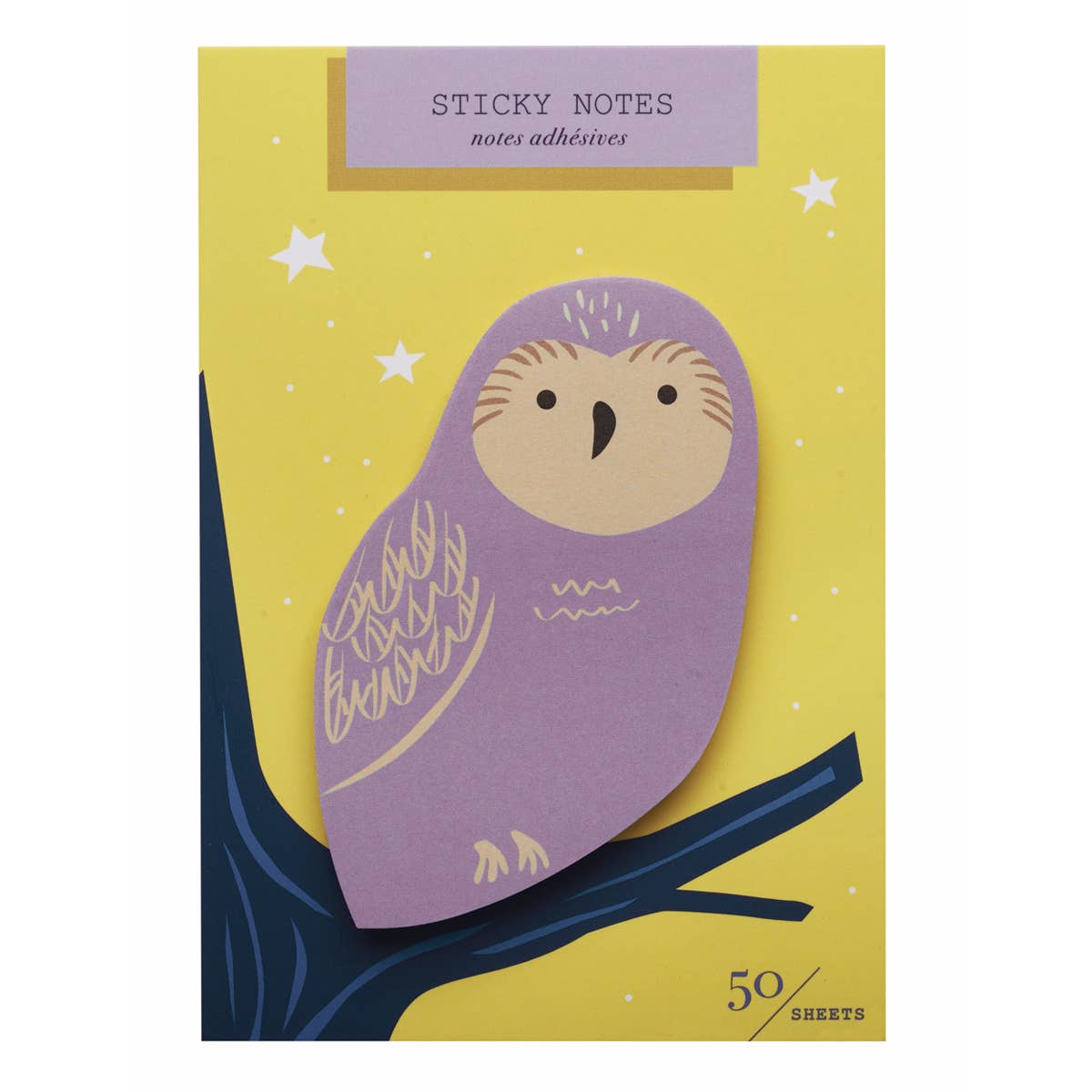 Owl Die Cut Sticky Notes - Odd Nodd Art Supply