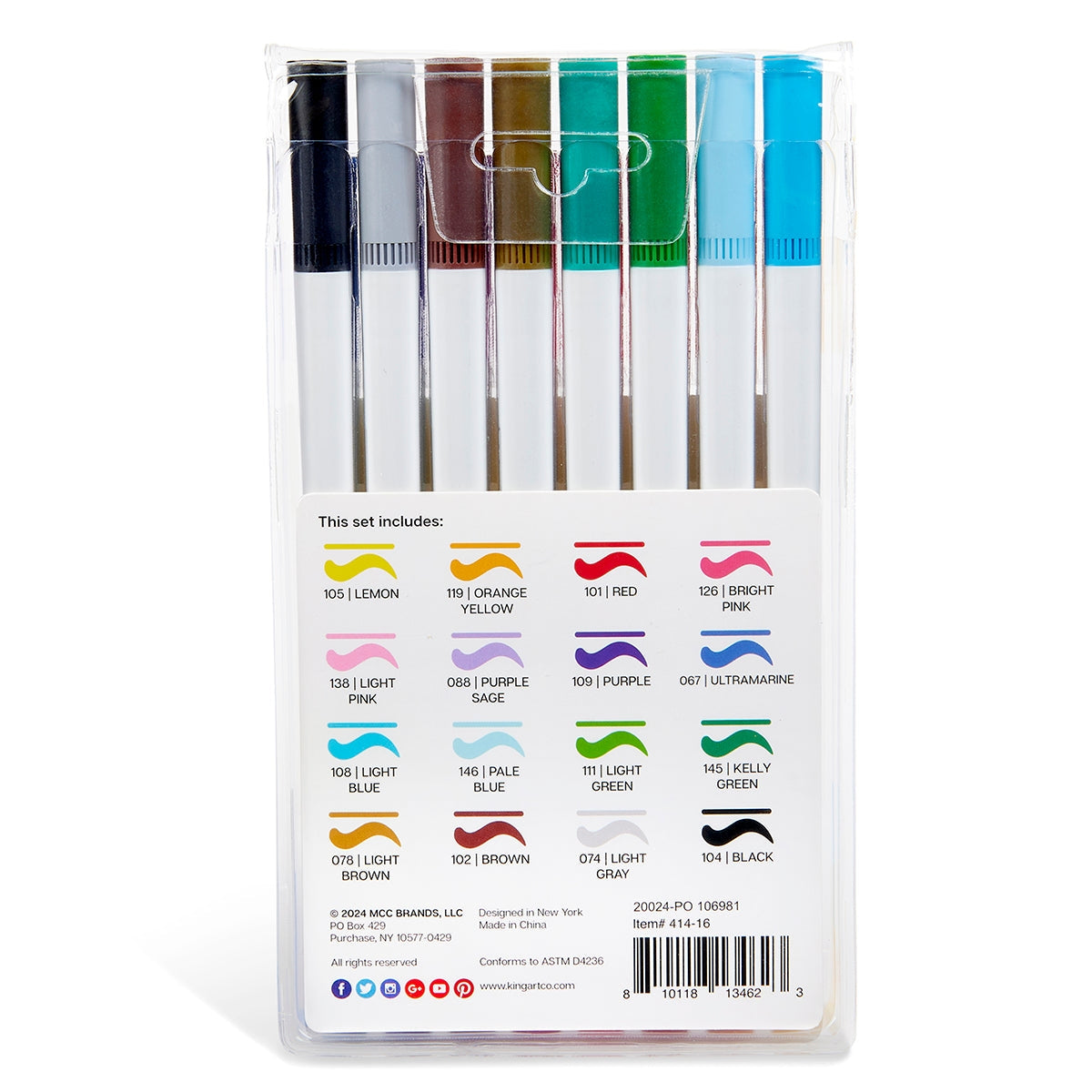 Twin-Tip™ Brush & Fine Coloring Markers