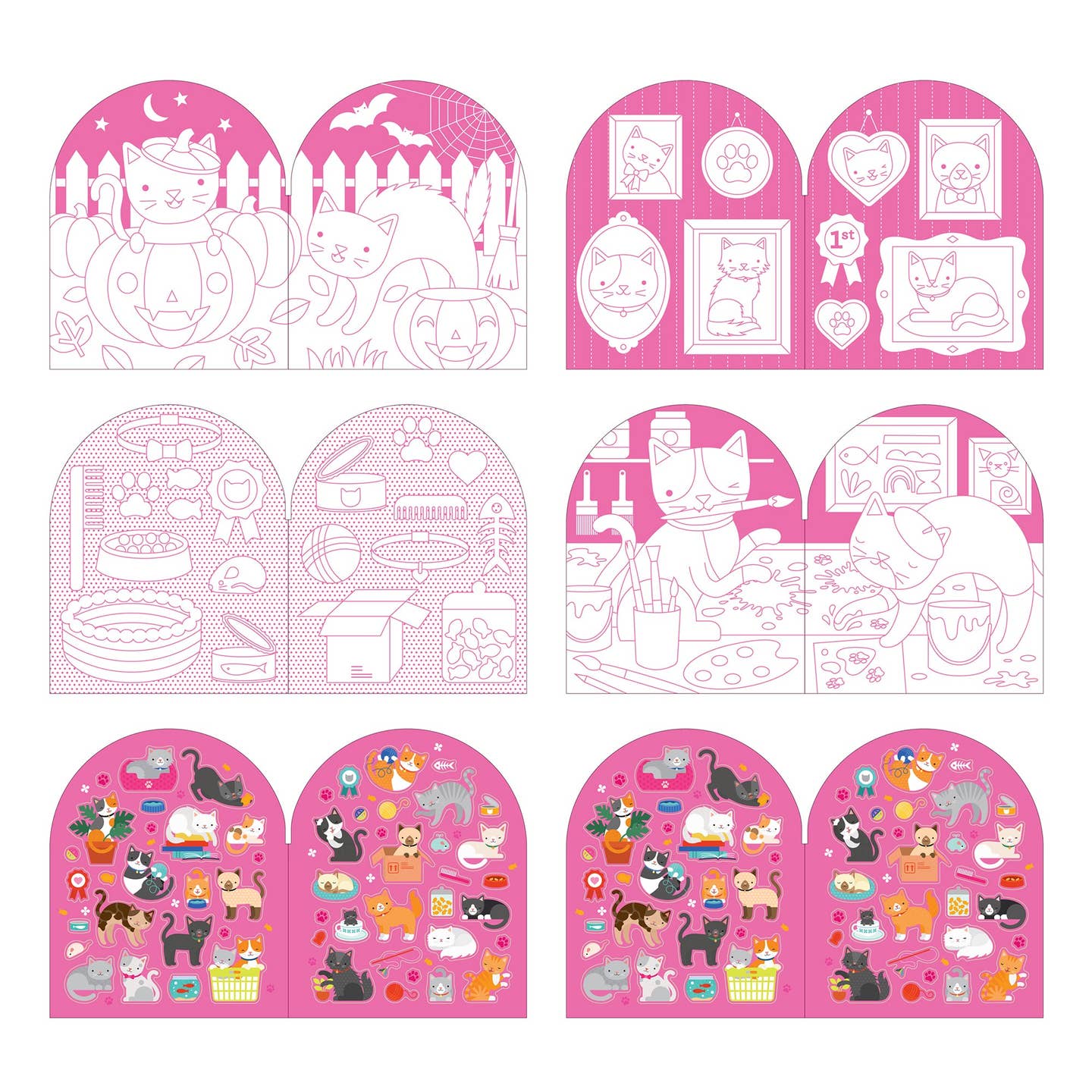 Coloring Book + Stickers