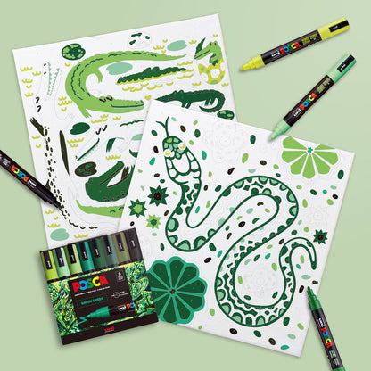 POSCA Paint-By-Number Canvas Kit including Markers - Odd Nodd Art Supply