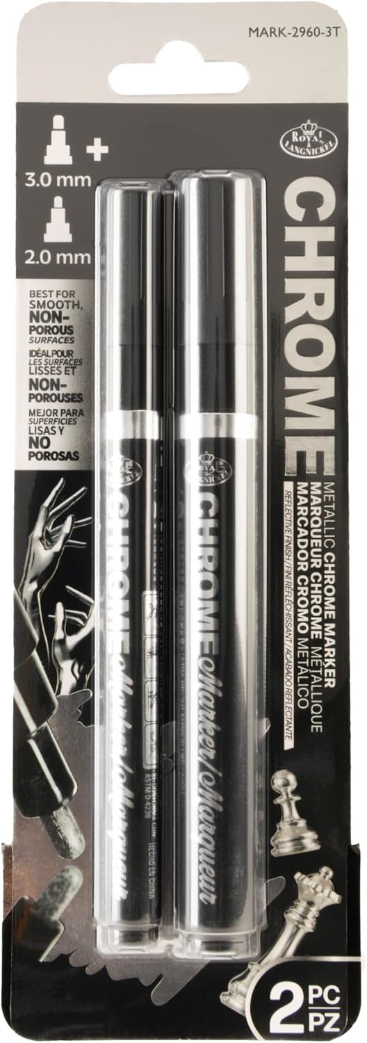 Acrylic Metallic Chrome Markers