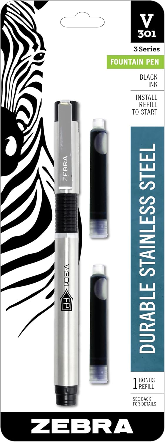 V-301 Stainless Steel Fountain Pen