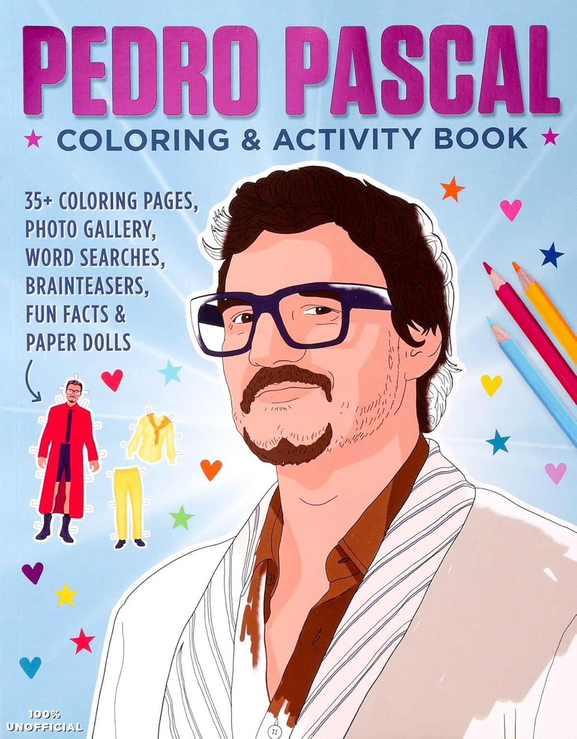 Pedro Pascal Coloring & Activity Book – Odd Nodd Art Supply