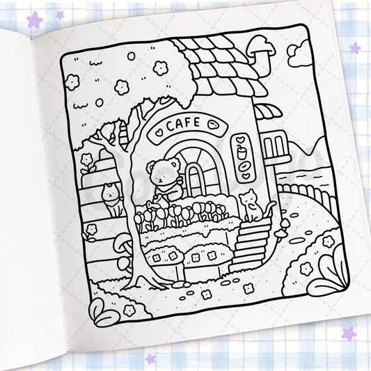 Cozy Spaces Coloring Books