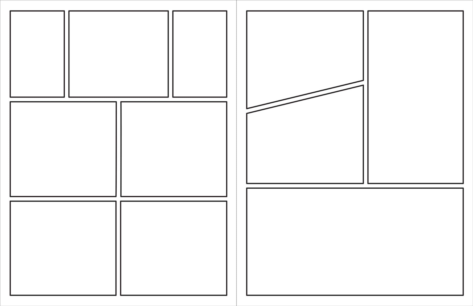 Comic Book Template Pages: Draw your own blank comic book kit for